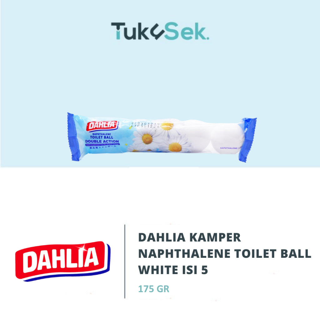 DAHLIA Kamper Napthalene Toilet Ball White isi 5 175gr