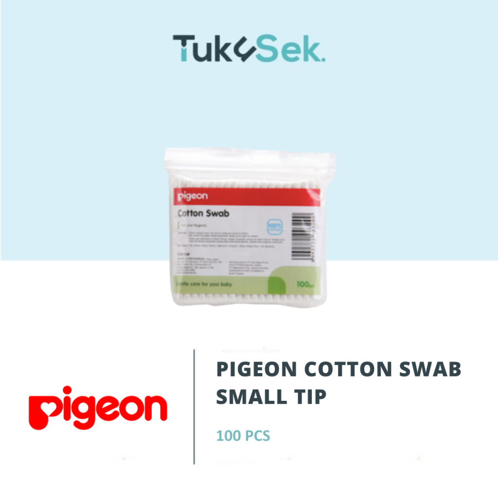 PAKET B3G1 PIGEON COTTON SWAB ISI 100PCS SMALL TIP