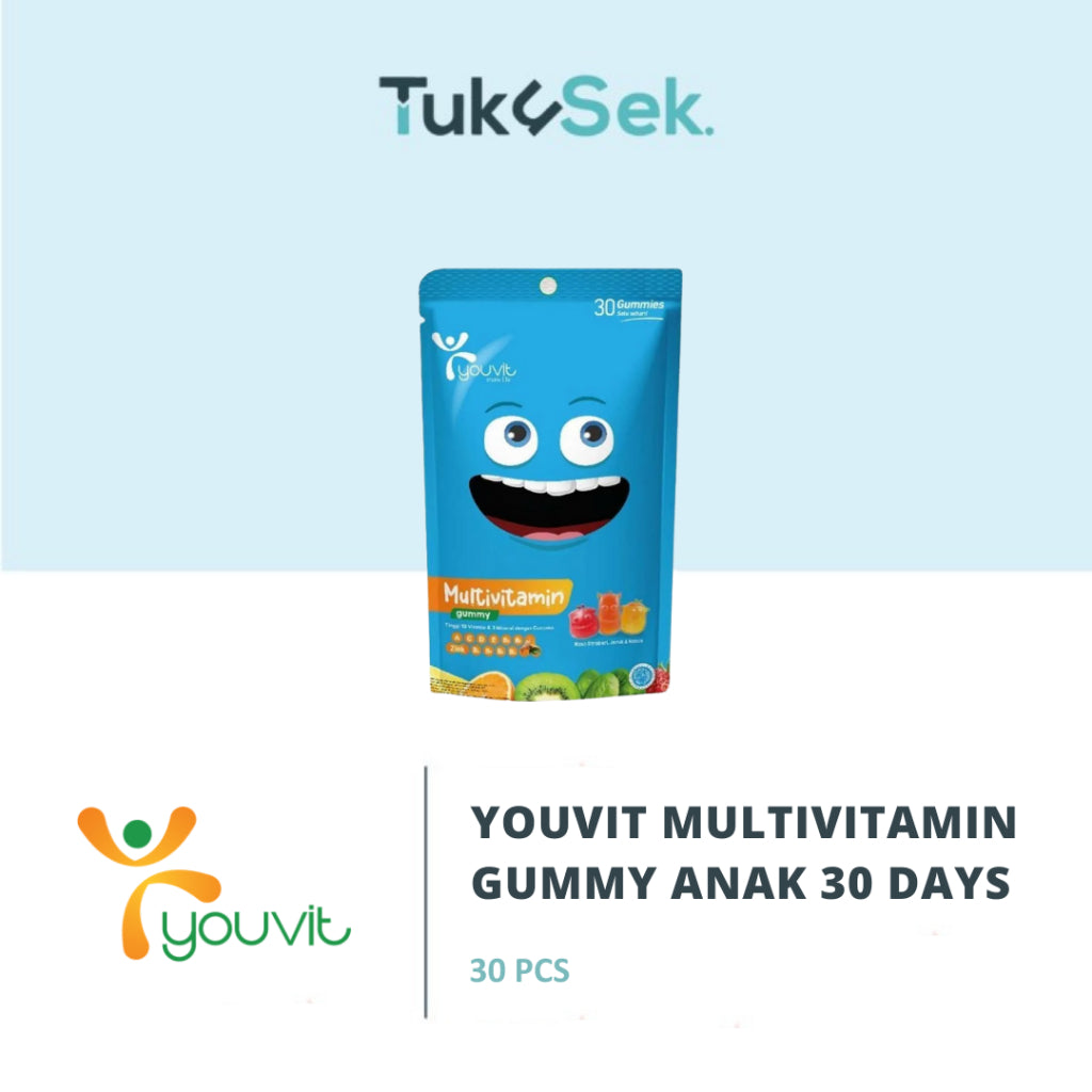 Youvit Multivitamin Gummy Anak 30 Days isi 30pcs