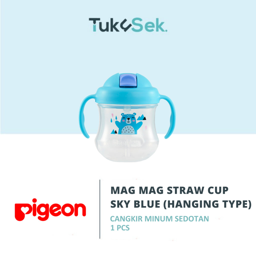 Pigeon Mag Mag Straw Cup | Botol Minum Bayi Sedotan | Training Cup