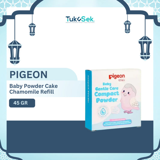 PIGEON Baby Powder Cake Chamomile 45Gr / Non Fragrance | Halal BPOM Original 100%