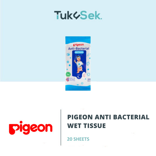 PIGEON Wipes Antibacterial Wet Tissue | Tisu Basah Bayi