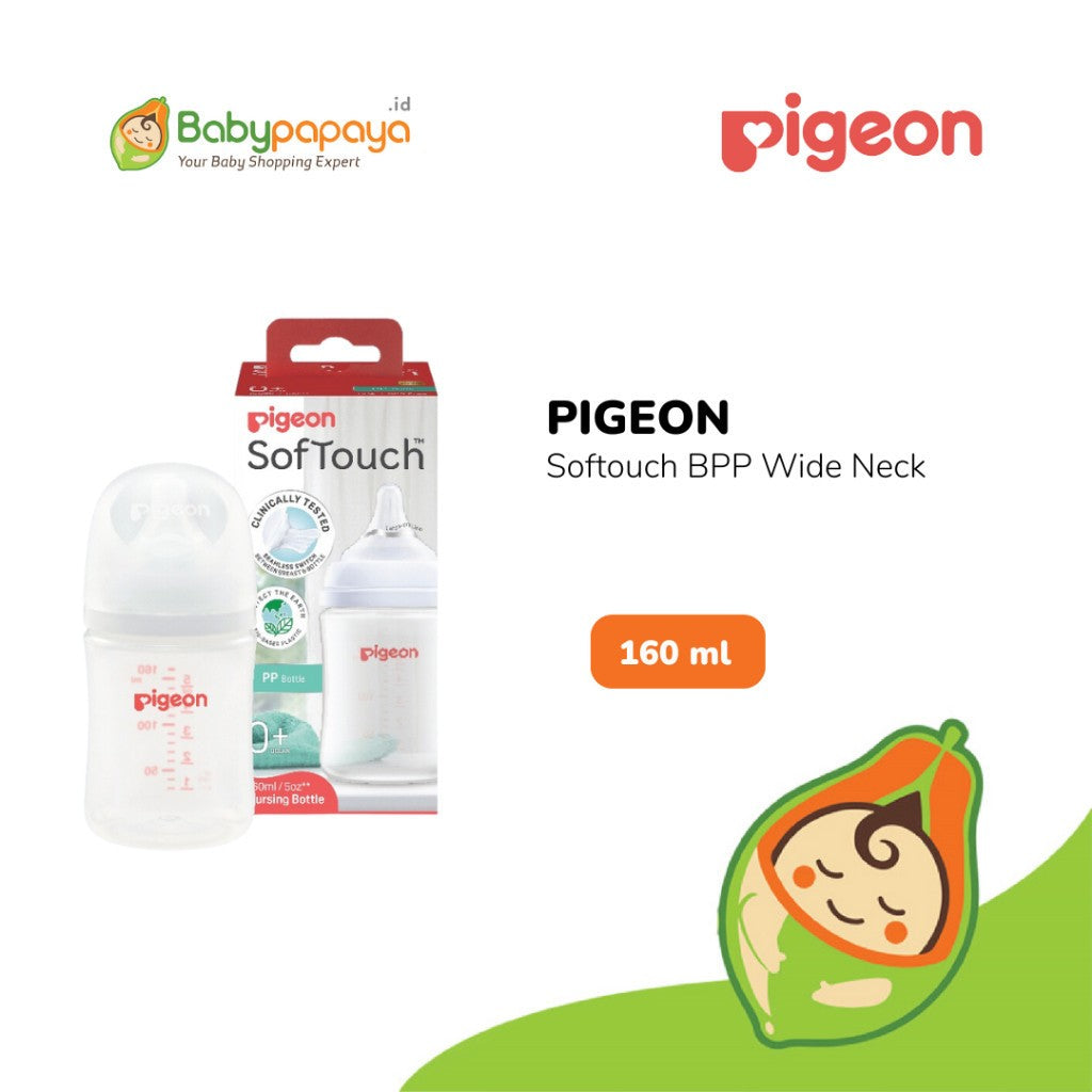 PIGEON Botol BPP Wide Neck 160ml Kucing w/ SofTouch Nipple