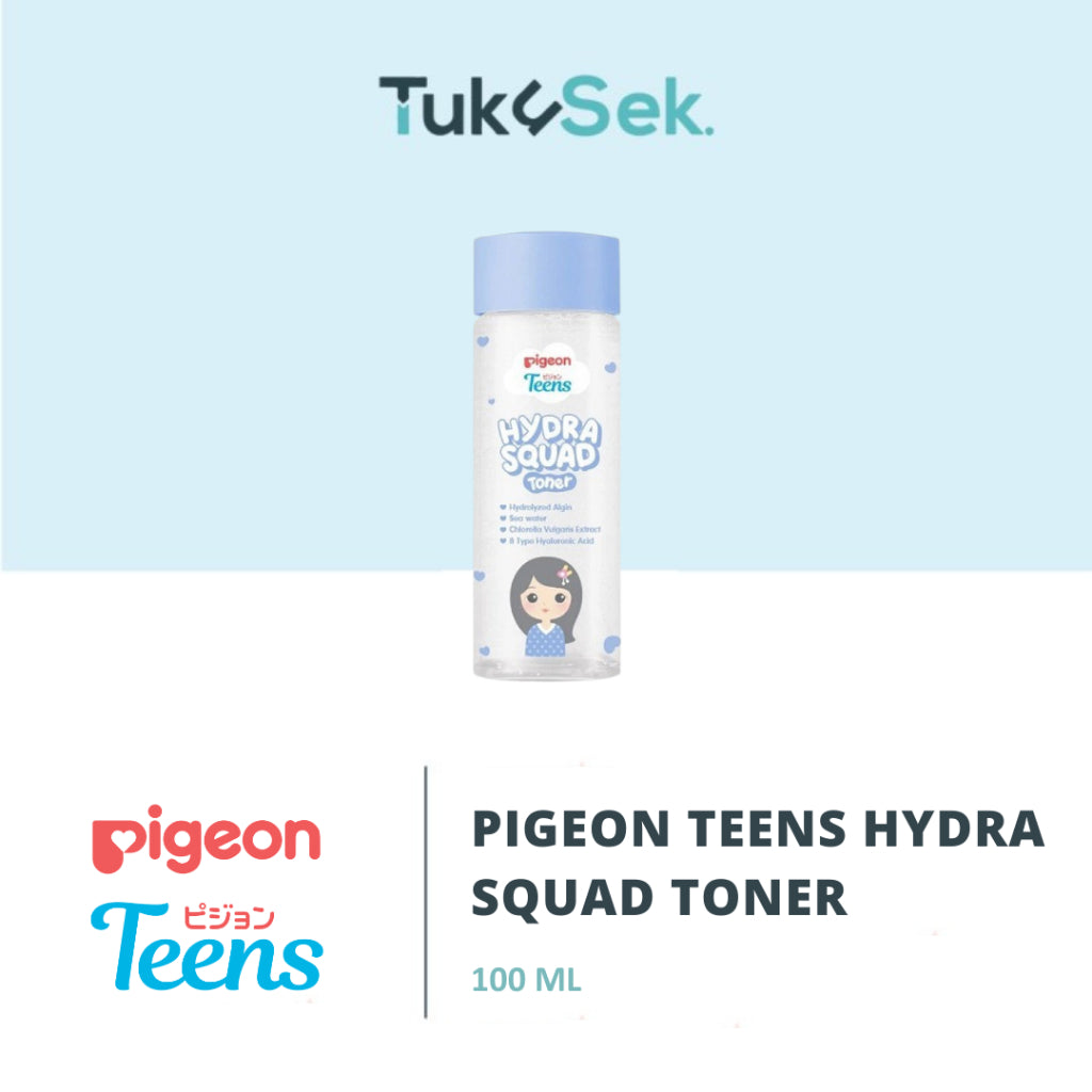 Pigeon Teens Hydra Squad Toner 100ml | Skincare Remaja | Ekstra Melembapkan | Hyaluronic Acid & Ceramide
