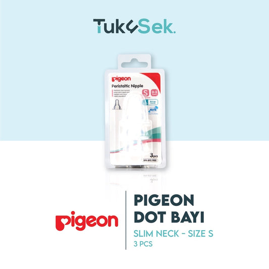 PIGEON Slim Neck Nipple / Dot Bayi Size / Ukuran L Isi 3 Pcs - A0000134
