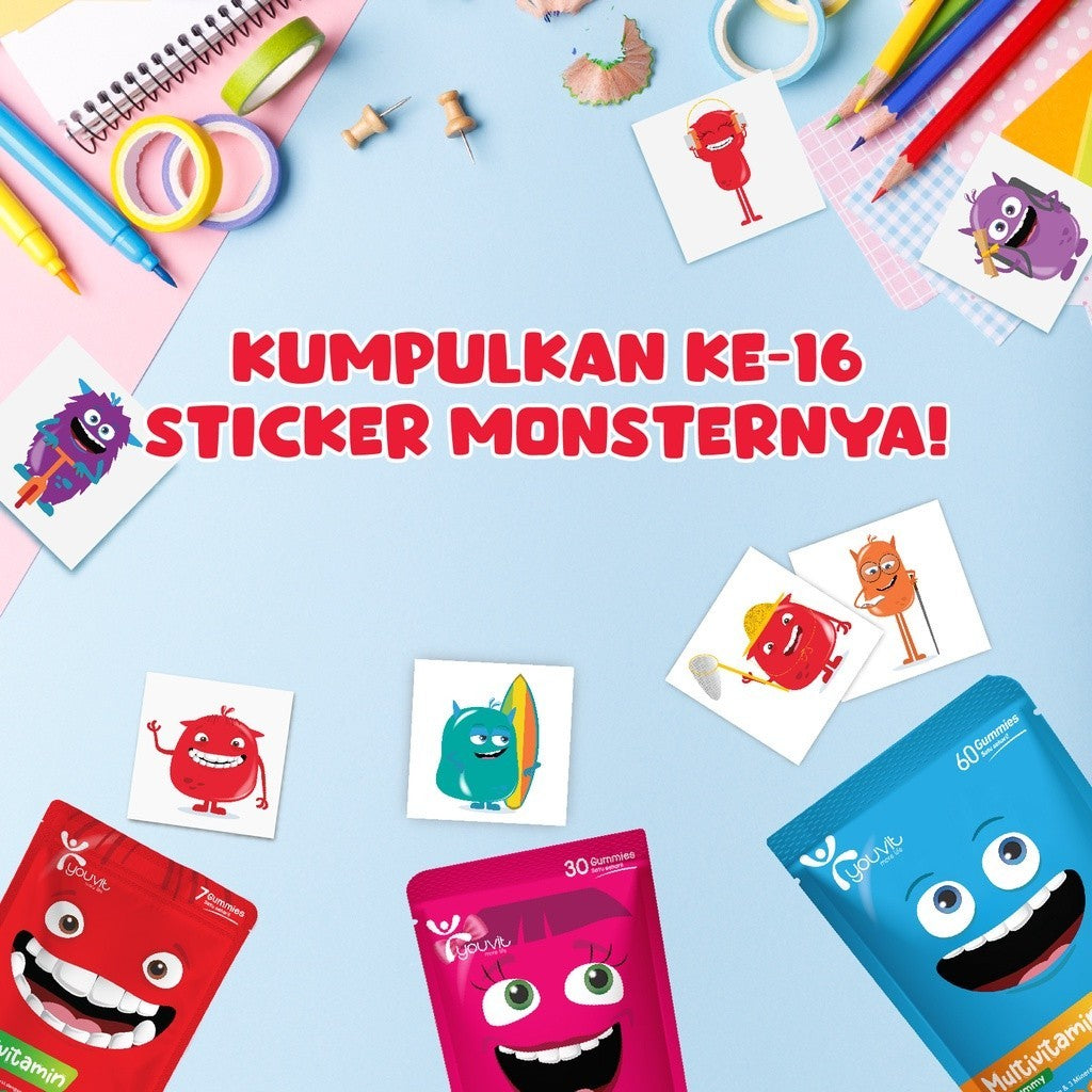 Youvit Gummy Anak 60 Hari GRATIS Stiker