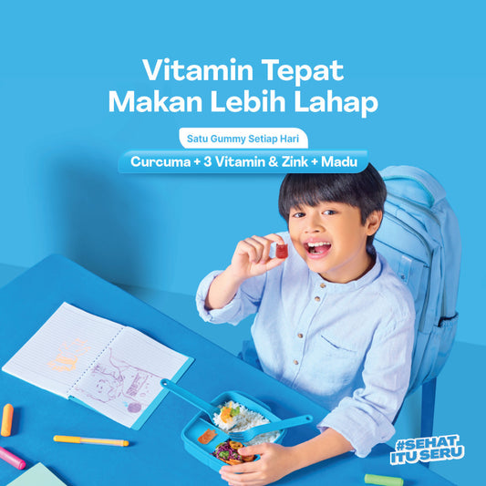Youvit Curcuma & Vitamin Anak 7 Hari dengan Curcuma, Zink, dan Madu | Meningkatkan Nafsu Makan Anak