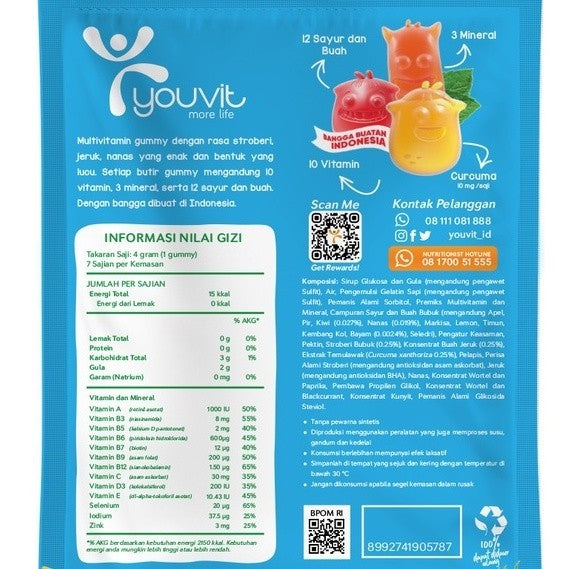 Youvit Anak 7 Day (Free Sticker)