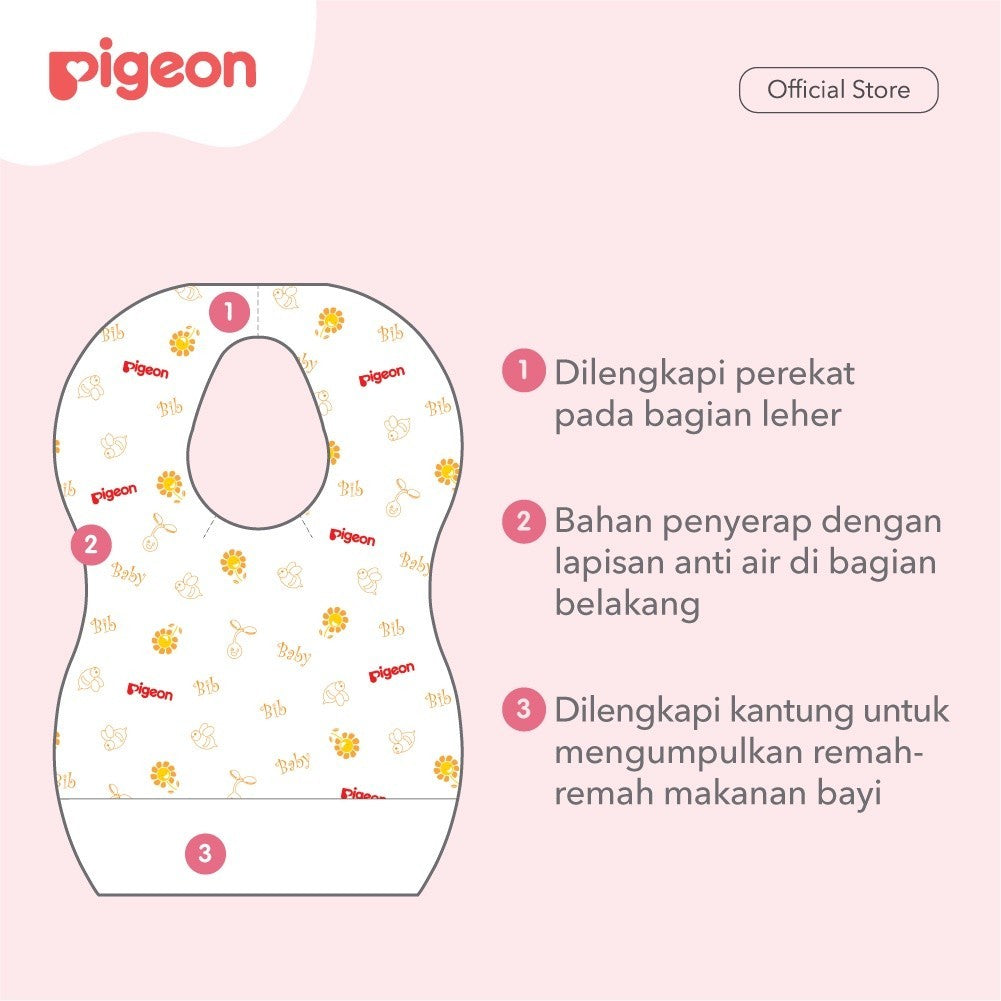 PIGEON Disposable Baby Bibs 20 Pcs