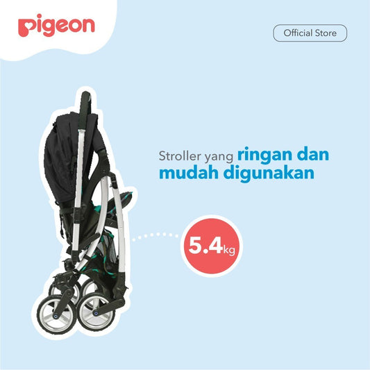 PIGEON Stroller Runfee Ef French Black | Stroller bayi | Kereta Dorong Bayi