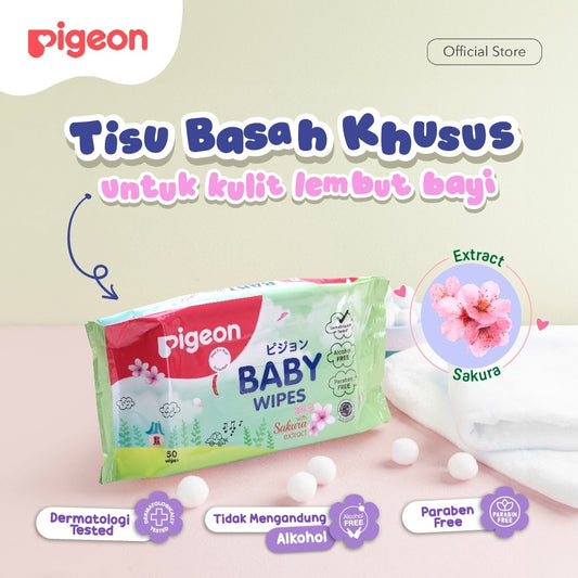 Pigeon Paket Buy 2 Wipes H&M Free 1 Wipes Sakura 50's
