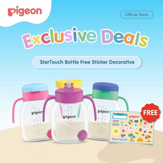Pigeon Botol Startouch Straw Cup With Gravity Ball 250 ml | Botol Minum Dengan Sedotan Anti Tumpah