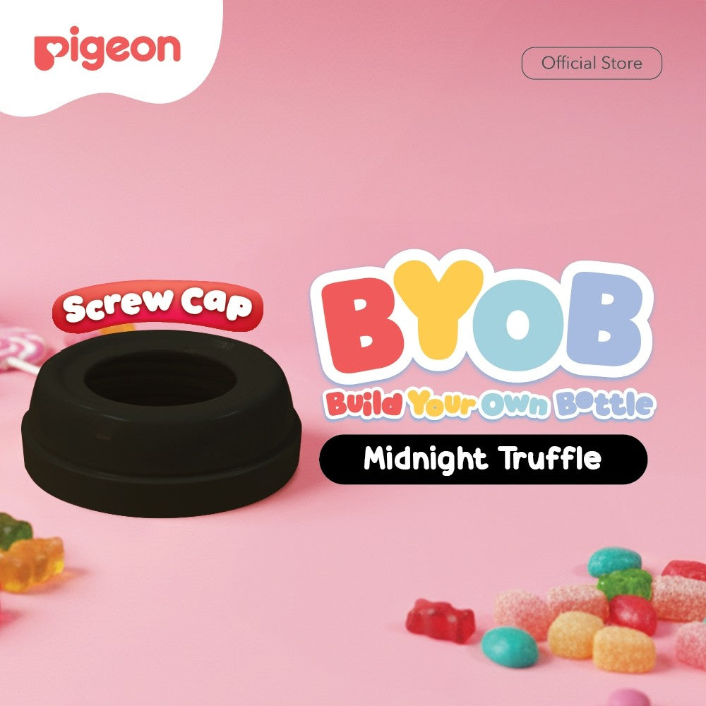 Pigeon BYOB SofTouch Cap - 1pcs Box | Original Asli | Pilih Cap | Pilih Warna | Botol Susu Bayi & Anak | Botol Susu Newborn | Bahan Biomass PP - BPP | Tahan Suhu 120 C | Sparepart Botol