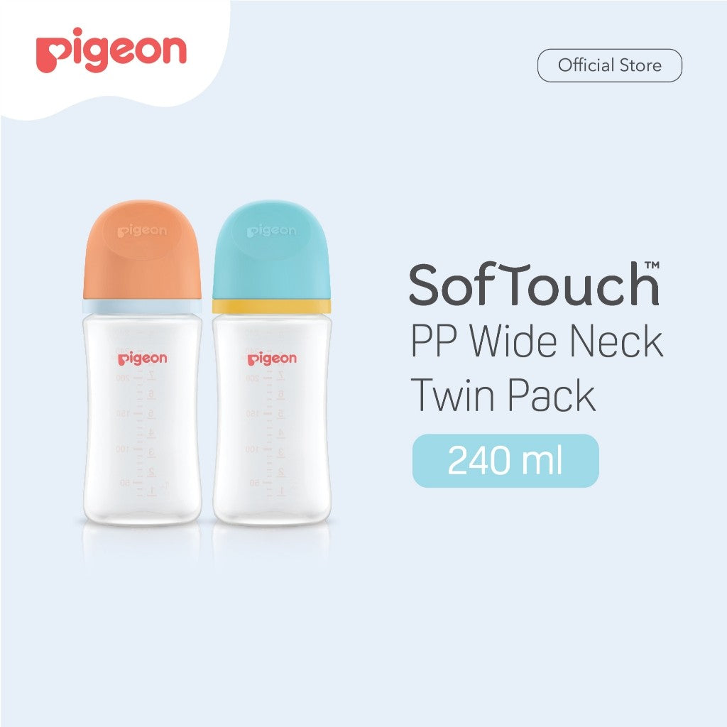 Pigeon Twinpack Botol BPP Wide Neck W/Softouch Nipple