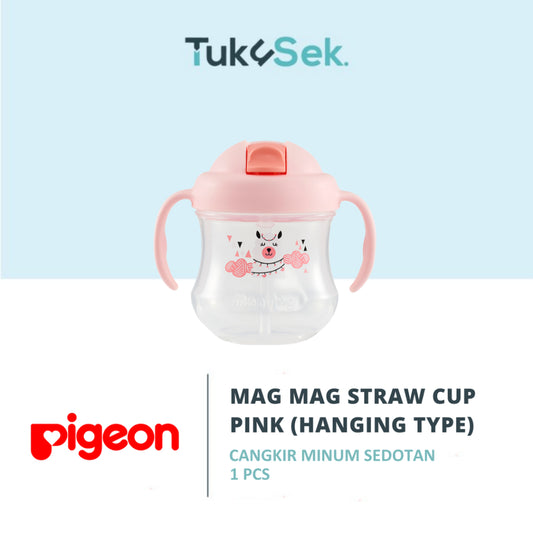 Pigeon Mag Mag Straw Cup | Botol Minum Bayi Sedotan | Training Cup