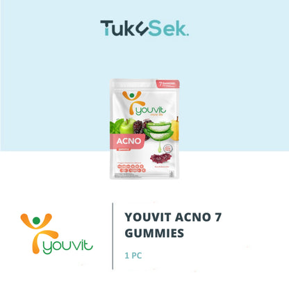 Youvit Acno 1 Sachet dengan Niacinamide, Aloe Vera untuk Jerawat