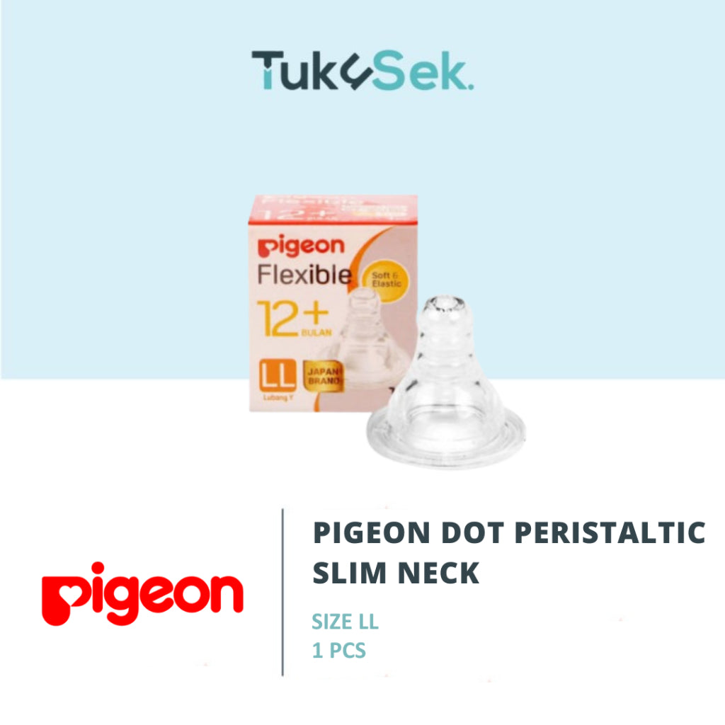 PIGEON Dot Peristaltic S-Type Nipple - 1pcs Box | Nipple Slim Neck