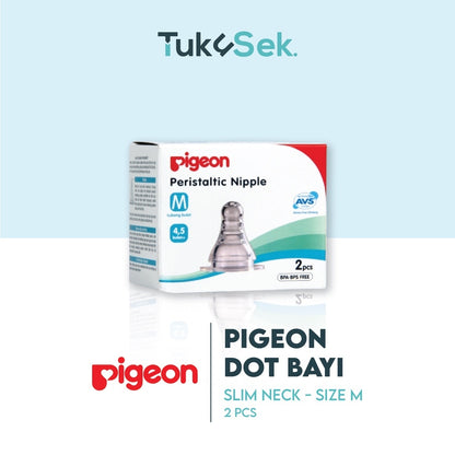 PIGEON Dot Slim Neck Size S Isi 2 Pcs / Dot Bayi