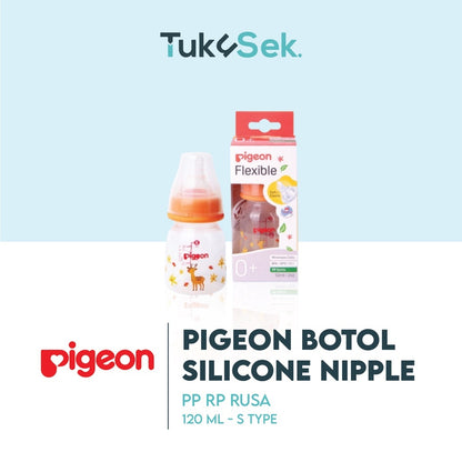 PIGEON BOTOL PP RP 120 ML PENYU W/ S TYPE SILICONE NIPPLE