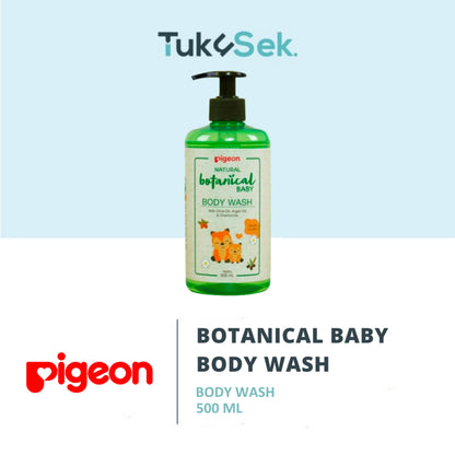 PIGEON Botanical Baby Body Wash 450ML Refill Pouch | Sabun Mandi