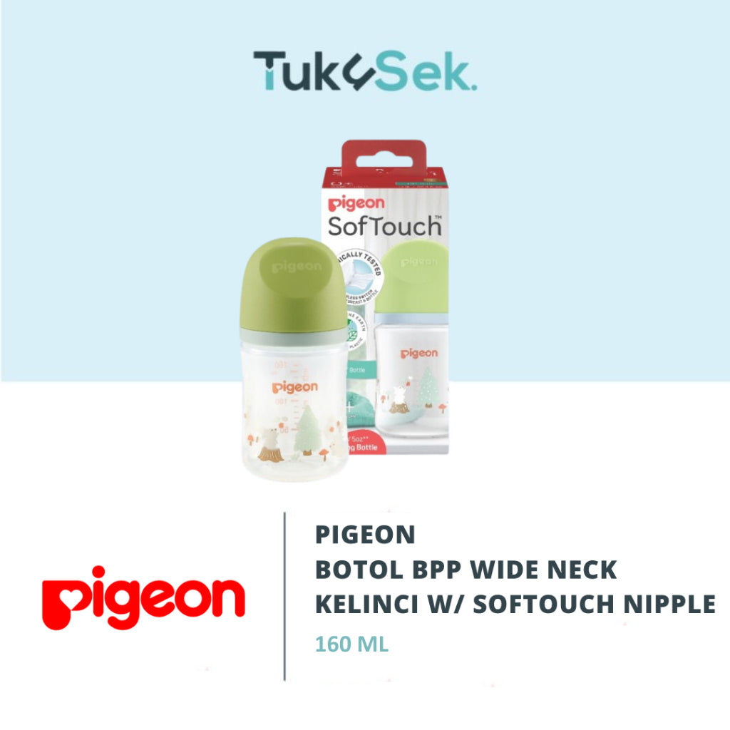 PIGEON Botol BPP Wide Neck 160ml Kucing w/ SofTouch Nipple