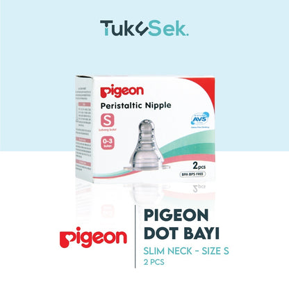 PIGEON Dot Slim Neck Size S Isi 2 Pcs / Dot Bayi