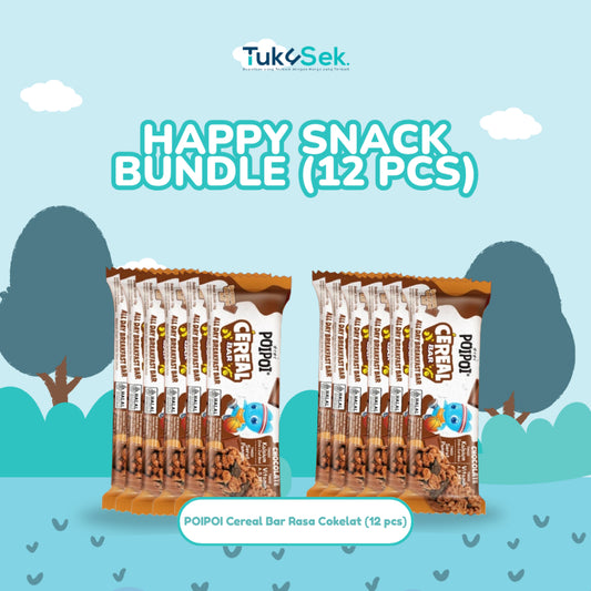 (ISI 12) POIPOI Cereal Bar Rasa Cokelat 15g