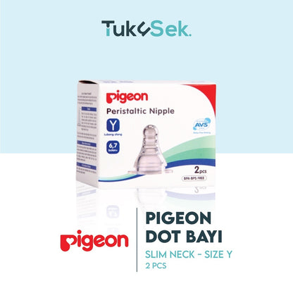 PIGEON Dot Slim Neck Size S Isi 2 Pcs / Dot Bayi