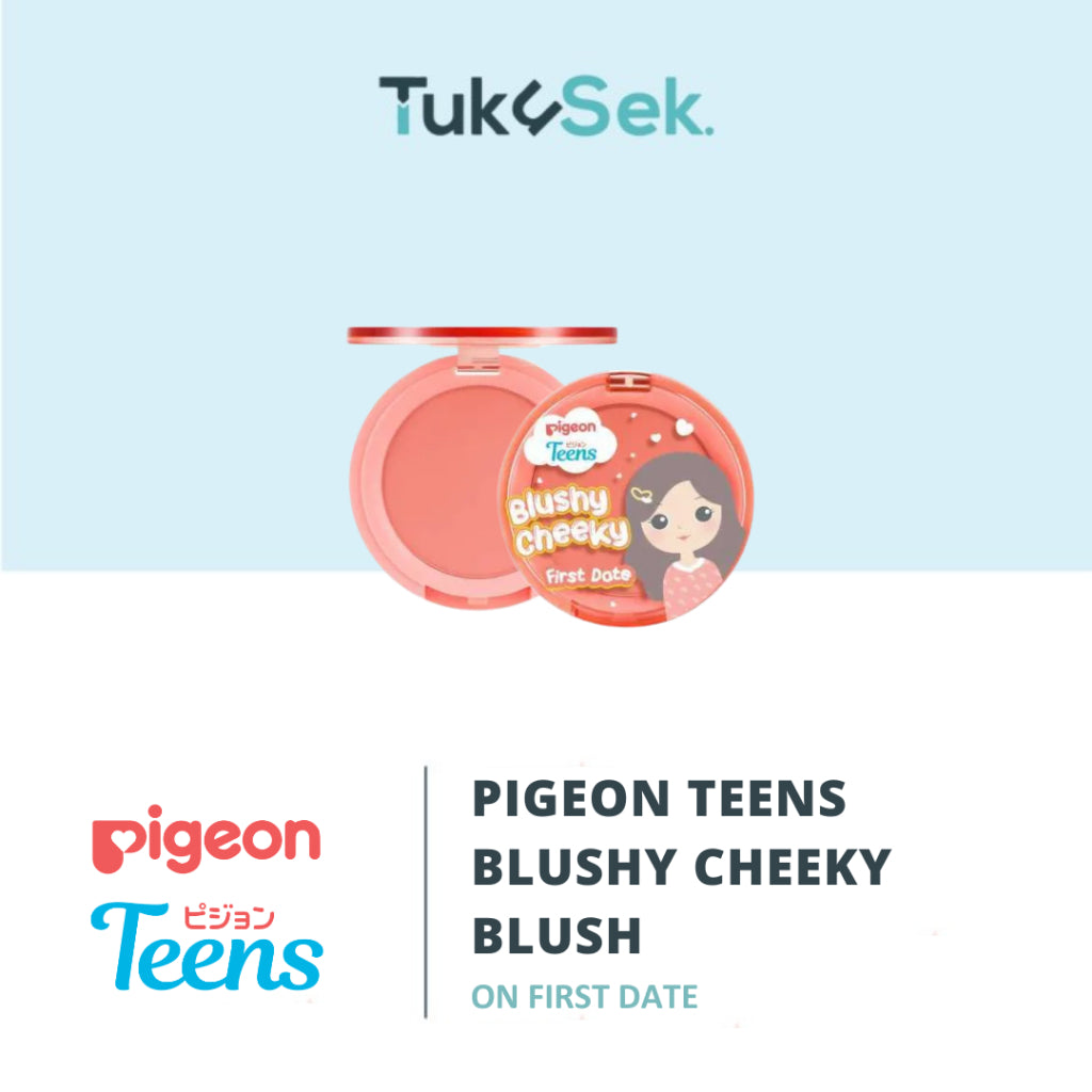 Pigeon Teens Blushy Cheeky Blush On 3.4gr | Makeup Remaja | Non Fallout Formula | Silky-Smooth Finish |Blends Like Butter