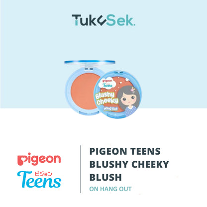 Pigeon Teens Blushy Cheeky Blush On 3.4gr | Makeup Remaja | Non Fallout Formula | Silky-Smooth Finish |Blends Like Butter
