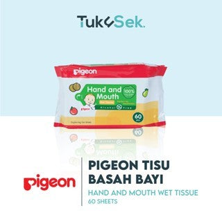 PIGEON Baby Wipes Hand And Mouth Wet Tissue | Tisu Basah Bayi