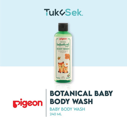 PIGEON Botanical Baby Body Wash 450ML Refill Pouch | Sabun Mandi