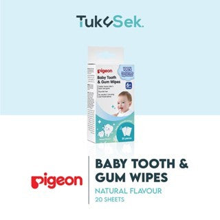 PIGEON Baby Tooth & Gum Wipes | Tisu Basah Pembersih Gigi Gusi Bayi