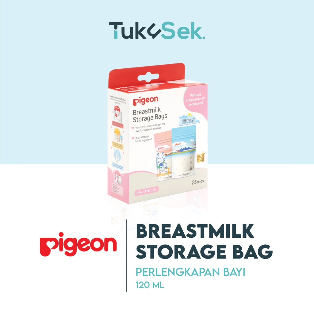 PIGEON BREASTMILK STORAGE BAG | KANTONG ASI ANTI BOCOR