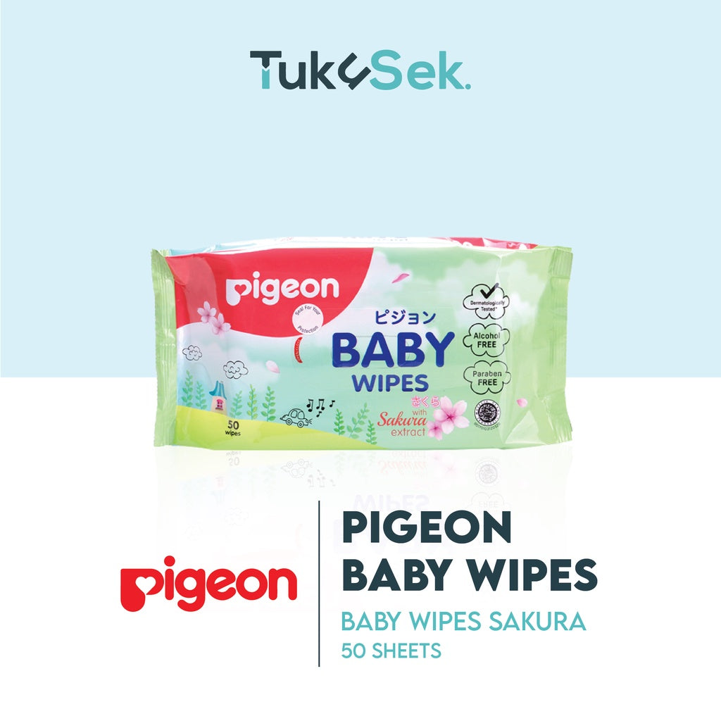 PIGEON Baby Wipes Sakura 50's