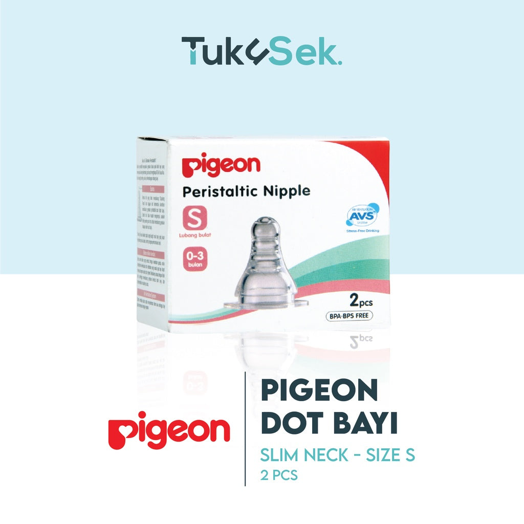PIGEON Dot Slim Neck Size S Isi 2 Pcs / Dot Bayi