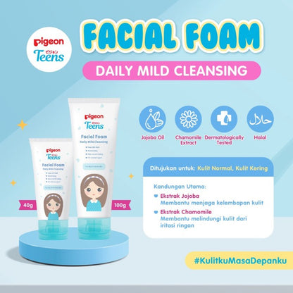 PIGEON TEENS Facial Foam Daily Mild Cleansing 100 ml