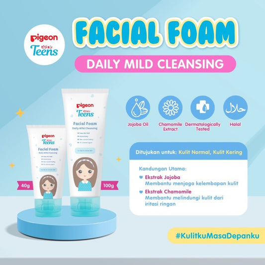 PIGEON TEENS Facial Foam Daily Mild Cleansing 100 ml