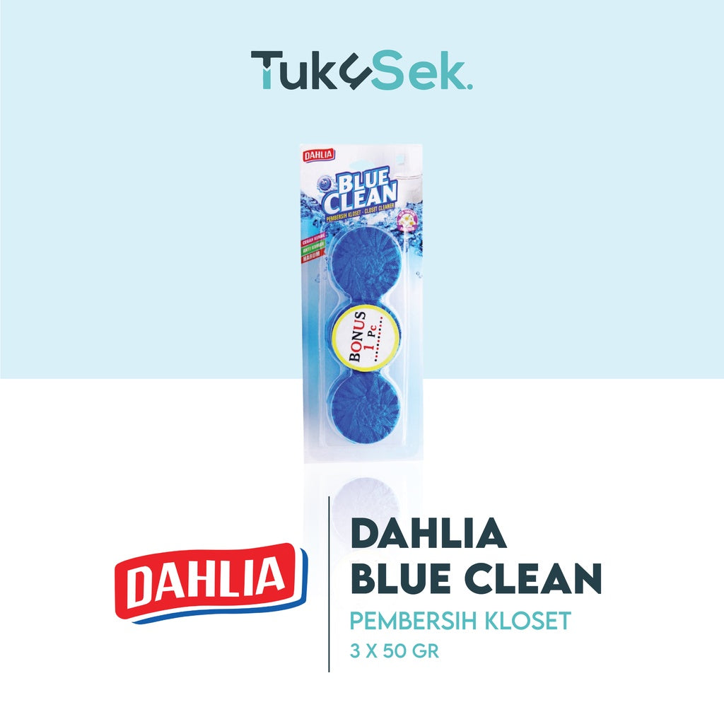 DAHLIA Blue Clean Pembersih Kloset 50gr isi 3