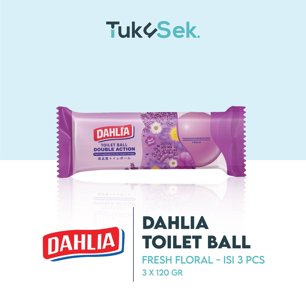 Dahlia Toilet Ball Fresh Floral (3 pcs / 120gr)