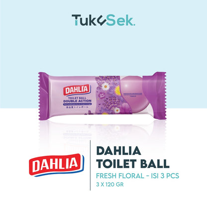 Dahlia Toilet Ball Fresh Floral (3 pcs / 120gr)