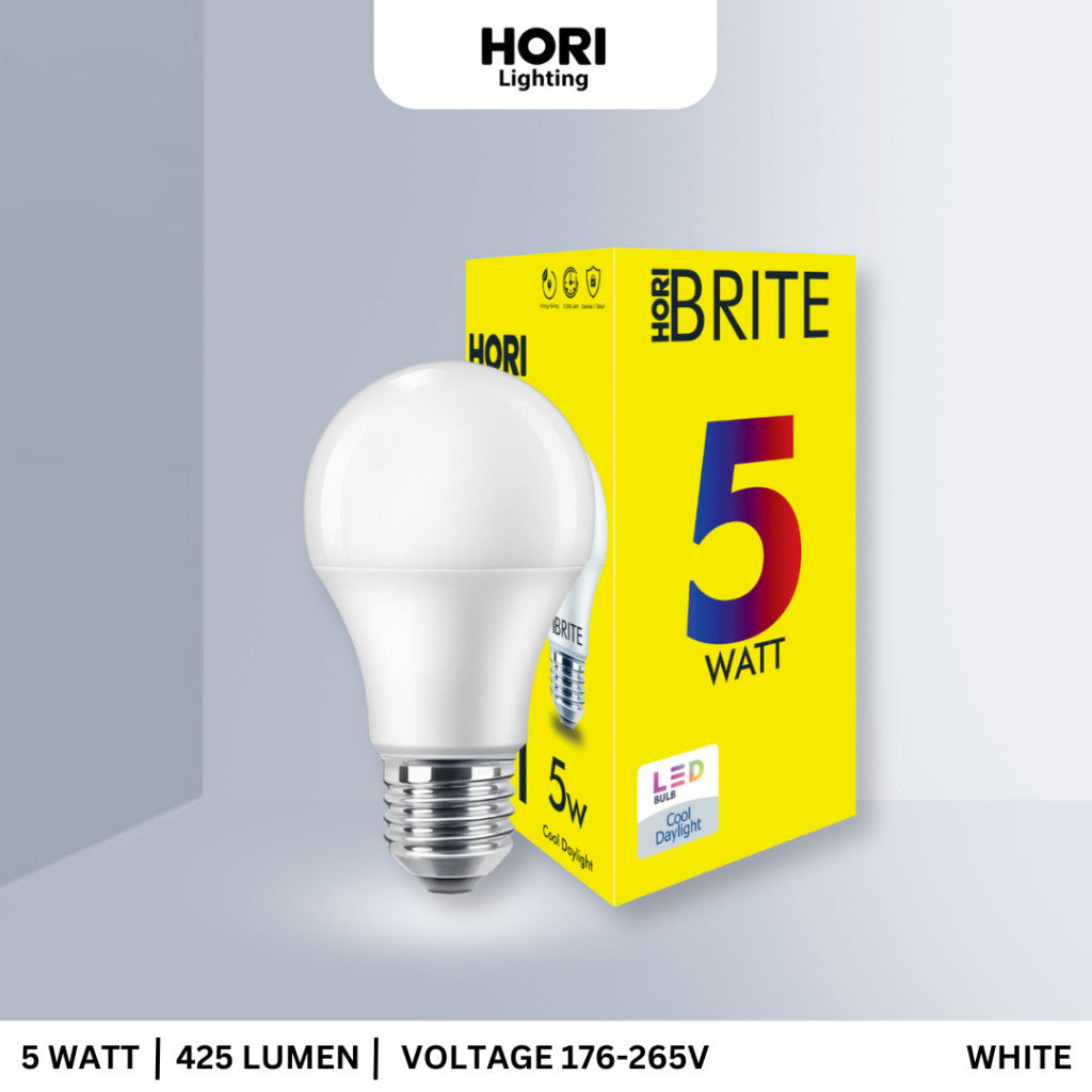 HORI BRITE LED Bulb E27 5 Watt - White