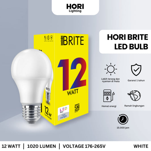 HORI BRITE LED Bulb E27 12 Watt - White