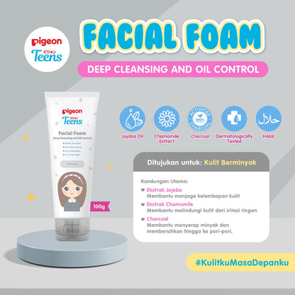 Pigeon Teens Facial Foam Deep Cleansing & Oil Controlling 40 ml