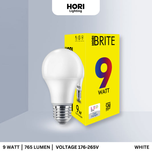 HORI BRITE LED Bulb E27 9 Watt - White