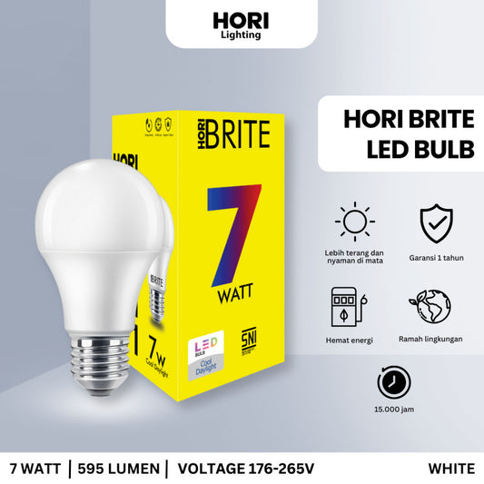 HORI BRITE LED Bulb E27 7 Watt - White