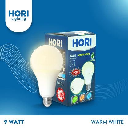 HORI Lampu LED Bulb Bohlam 9 Watt - Kuning