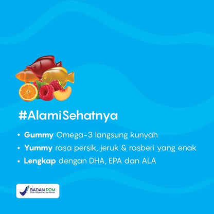 Youvit Multivitamin Gummy Omega-3 Anak 30 Days isi 30pcs (Free Sticker)