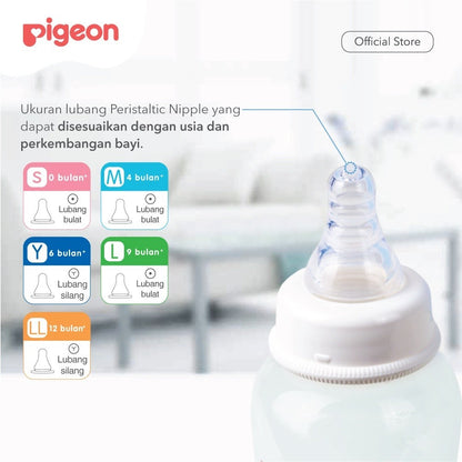 PIGEON Dot Peristaltic S-Type Nipple - 1pcs Box | Nipple Slim Neck