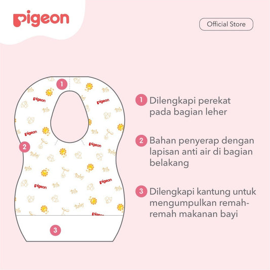 PIGEON Disposable Baby Bibs 20 Pcs